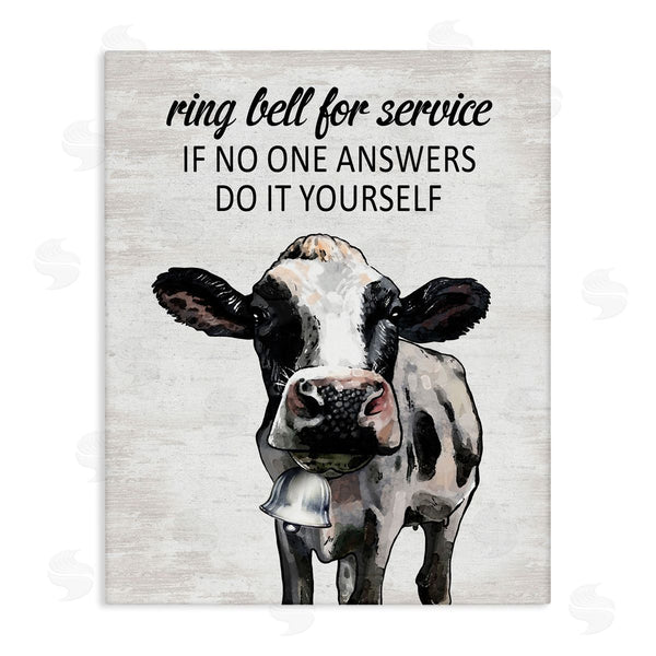 stupell industries Lettered and Lined | Laundry Service Cow