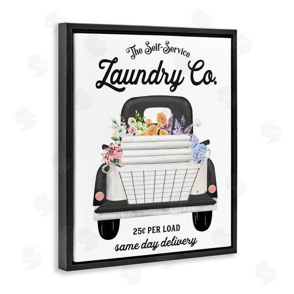 Stupell Industries Lettered And Lined | Laundry Service Truck Wall Art