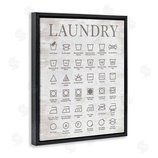Stupell Industries Lettered And Lined | Laundry Symbols Guide