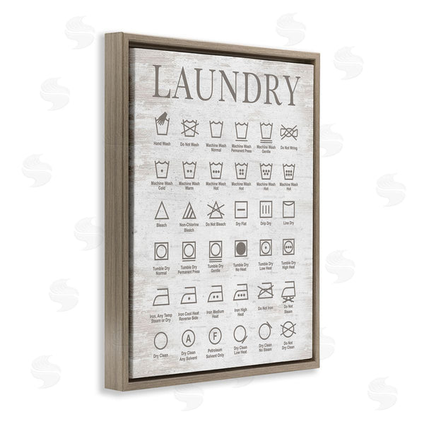 Stupell Industries Lettered And Lined | Laundry Symbols Guide