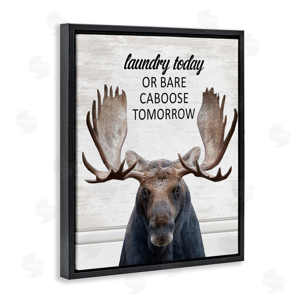 Stupell Industries Lettered And Lined | Laundry Today Bare Caboose Tomorrow