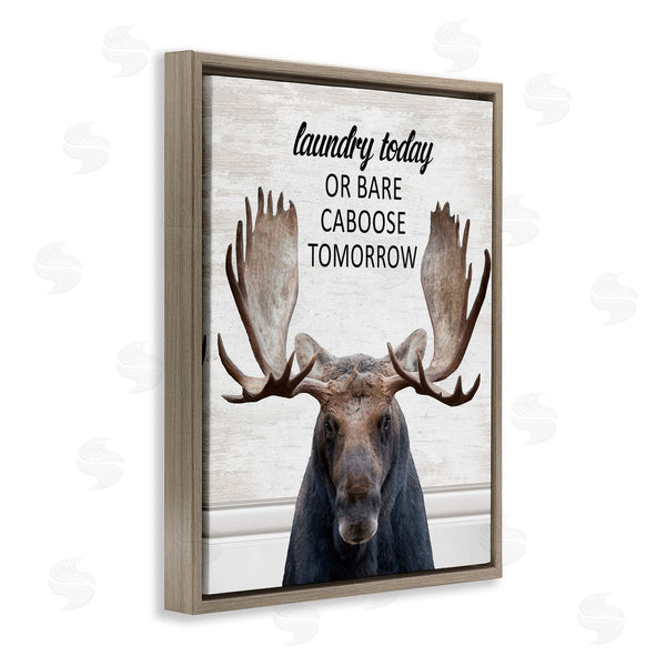 Stupell Industries Lettered And Lined | Laundry Today Bare Caboose Tomorrow