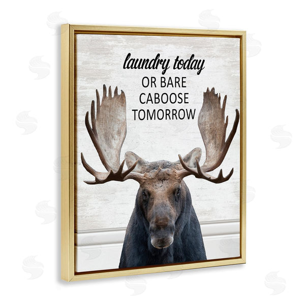 Stupell Industries Lettered And Lined | Laundry Today Bare Caboose Tomorrow