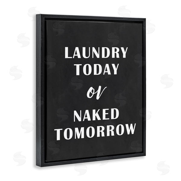 Stupell Industries Lettered And Lined | Laundry Today Chalkboard