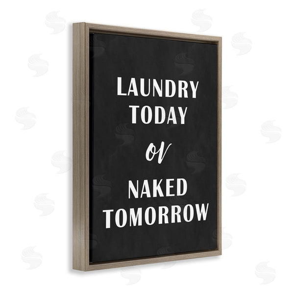 Stupell Industries Lettered And Lined | Laundry Today Chalkboard