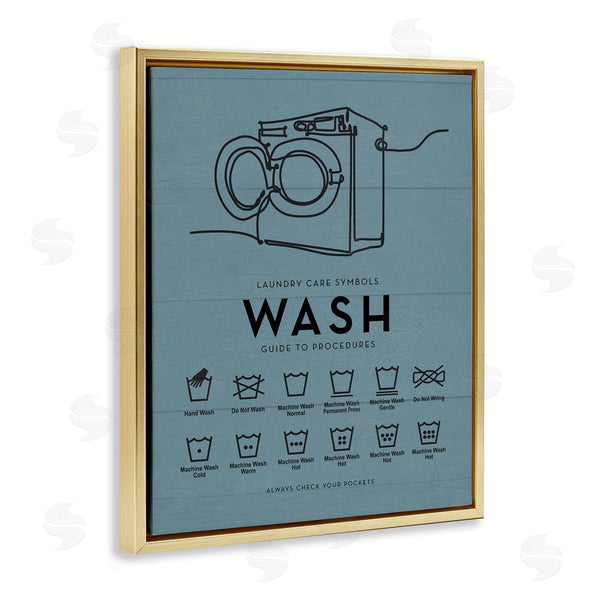 Stupell Industries Lettered And Lined | Laundry Wash Reminders
