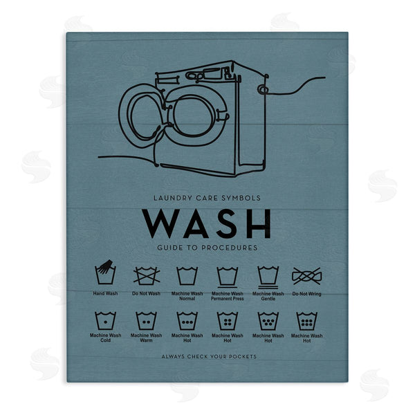 stupell industries Lettered and Lined | Laundry Wash Reminders