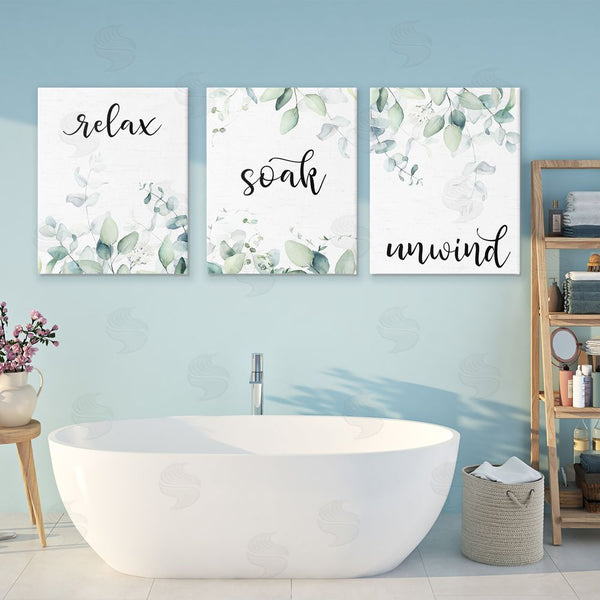 Stupell Industries Lettered And Lined | Leafy Bathroom Herbs Wall Art