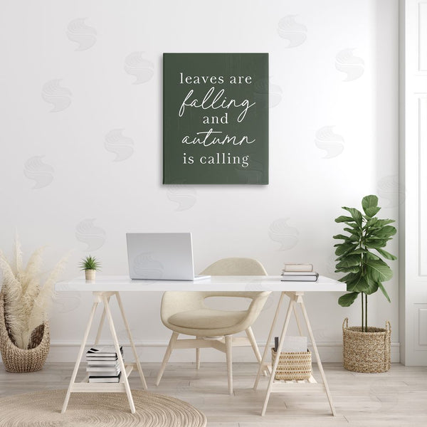 Stupell Industries Lettered And Lined | Leaves Are Falling Wall Art