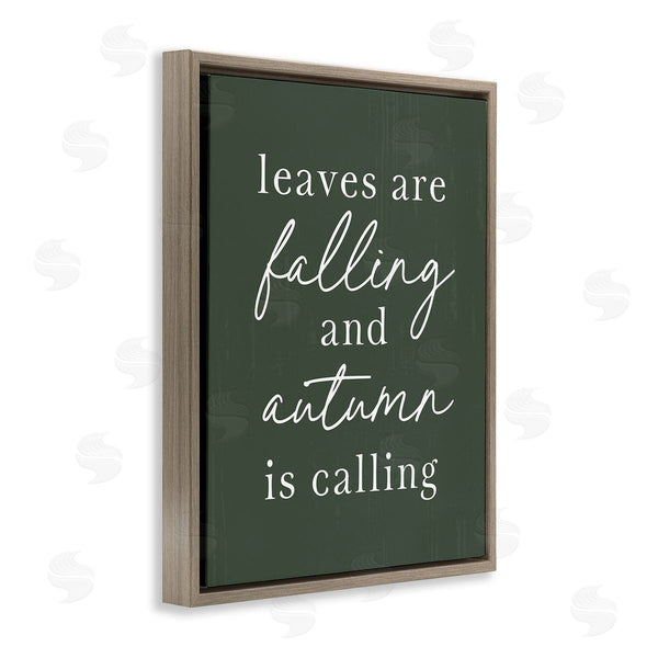 Stupell Industries Lettered And Lined | Leaves Are Falling Wall Art