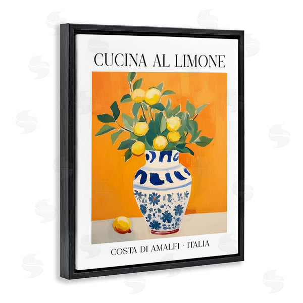 Stupell Industries Lettered And Lined | Lemon Branches In Italian Vase