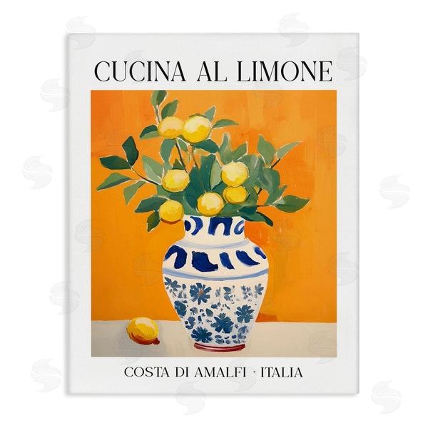 stupell industries Lettered and Lined | Lemon Branches in Italian Vase