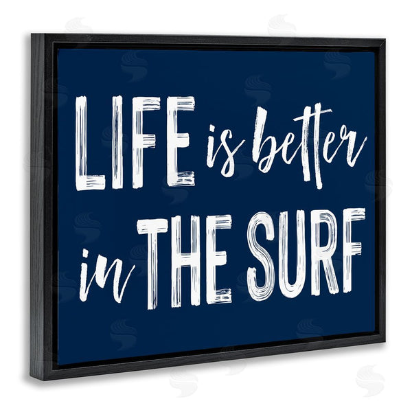 Stupell Industries Lettered And Lined | Life Better In Surf Wall Art