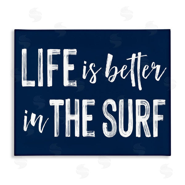 stupell industries Lettered and Lined | Life Better In Surf Wall Art