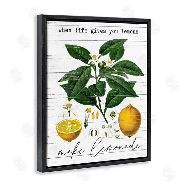 Stupell Industries Lettered And Lined | Life Gives Lemons Country Fruit