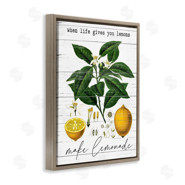 Stupell Industries Lettered And Lined | Life Gives Lemons Country Fruit