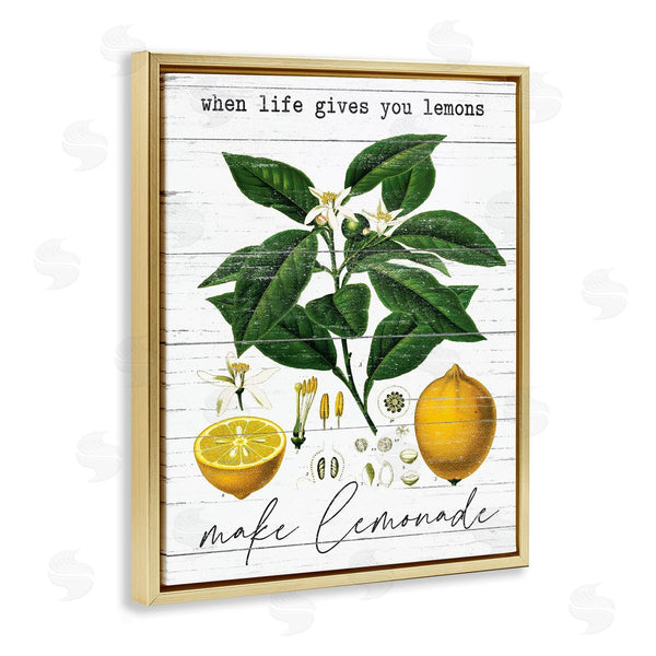 Stupell Industries Lettered And Lined | Life Gives Lemons Country Fruit