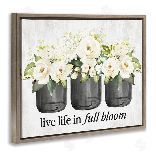 Stupell Industries Lettered And Lined | Life In Full Bloom