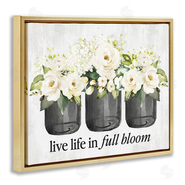 Stupell Industries Lettered And Lined | Life In Full Bloom