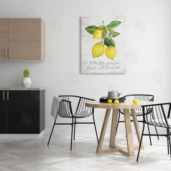 Stupell Industries Lettered And Lined | Life & Lemons Phrase Wall Art