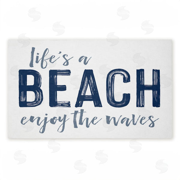 stupell industries Lettered and Lined | Life's A Beach Enjoy Non-Woven Door Mat