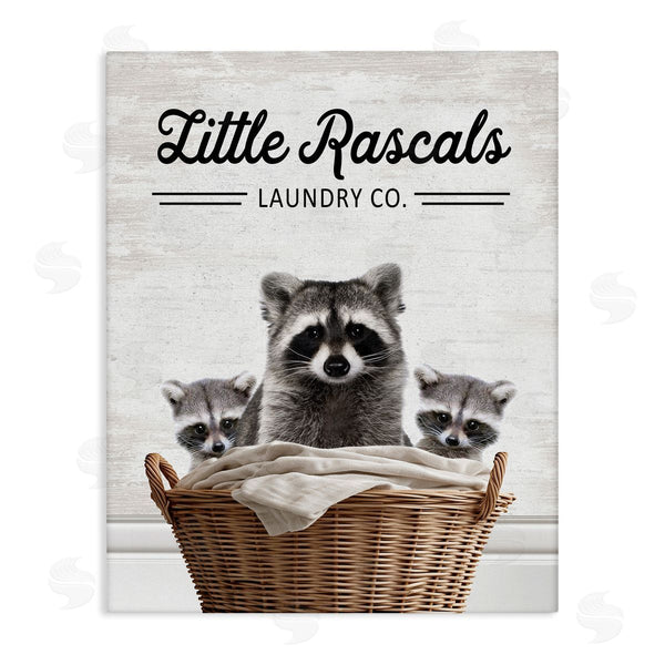 stupell industries Lettered and Lined | Little Rascals Laundry Raccoons