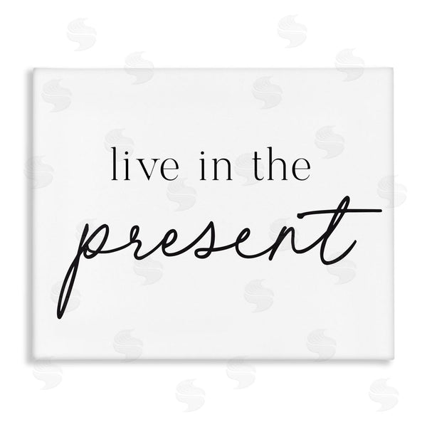 stupell industries Lettered and Lined | Live In The Present Wall Art