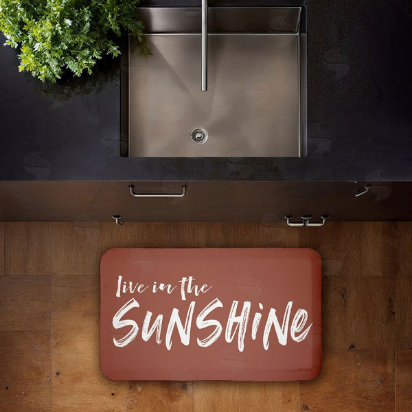 Stupell Industries Lettered And Lined | Live In The Sunshine Anti-Fatigue Mat
