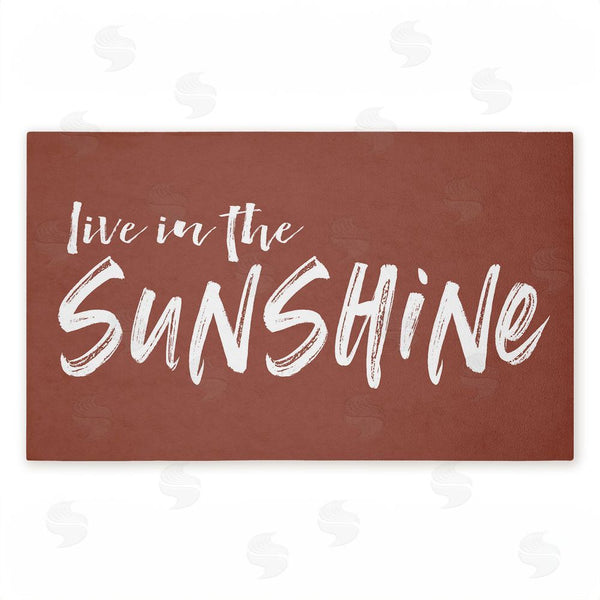 stupell industries Lettered and Lined | Live In The Sunshine Non-Woven Door Mat