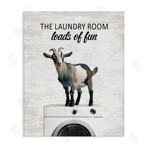 stupell industries Lettered and Lined | Loads of Fun Laundry Goat