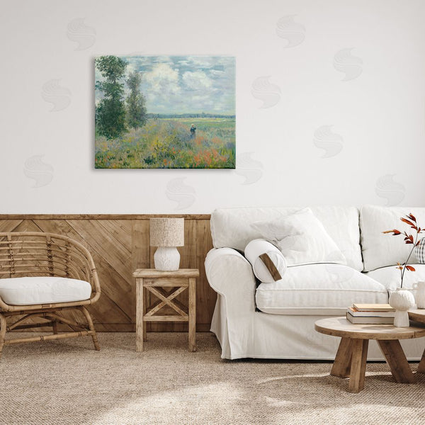 Stupell Industries Lettered And Lined | Lone Person Floral Blossom Meadow Quaint Scene Wall Art