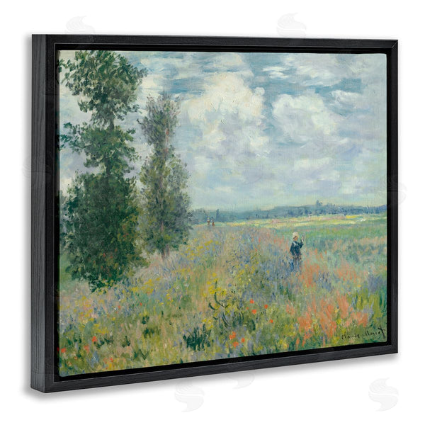 Stupell Industries Lettered And Lined | Lone Person Floral Blossom Meadow Quaint Scene Wall Art