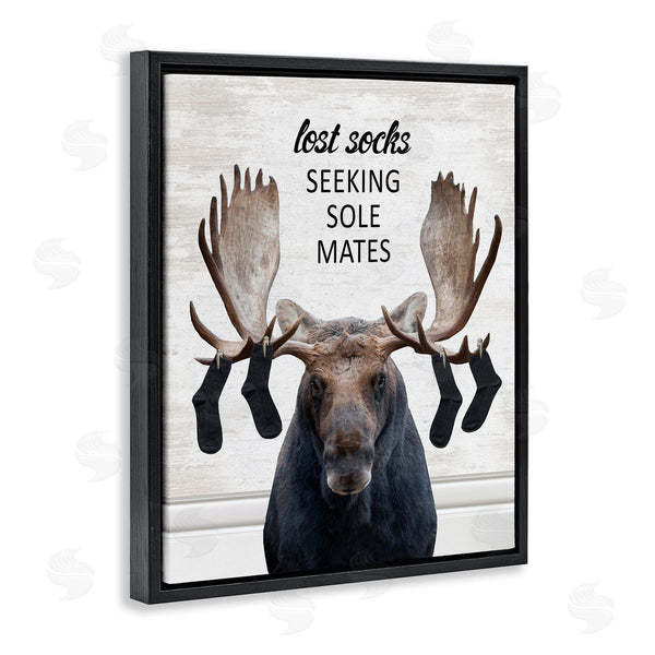 Stupell Industries Lettered And Lined | Lost Socks Seeking Sole Mates