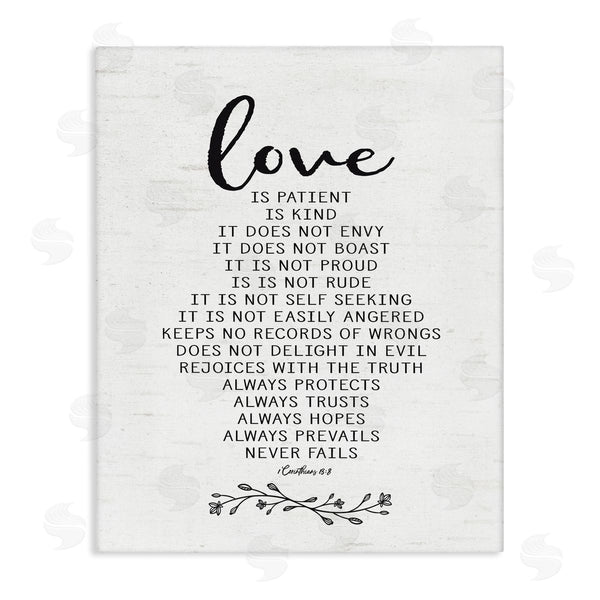 stupell industries Lettered and Lined | Love is Uplifting Heartfelt Quote Spiritual Scripture Wall Art