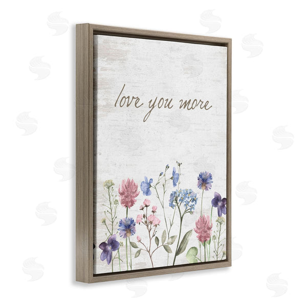 Stupell Industries Lettered And Lined | Love You More Wildflowers Wall Art