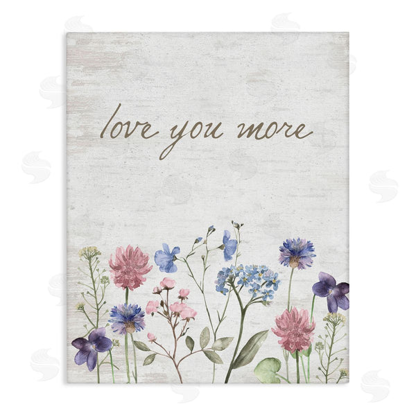 stupell industries Lettered and Lined | Love You More Wildflowers Wall Art