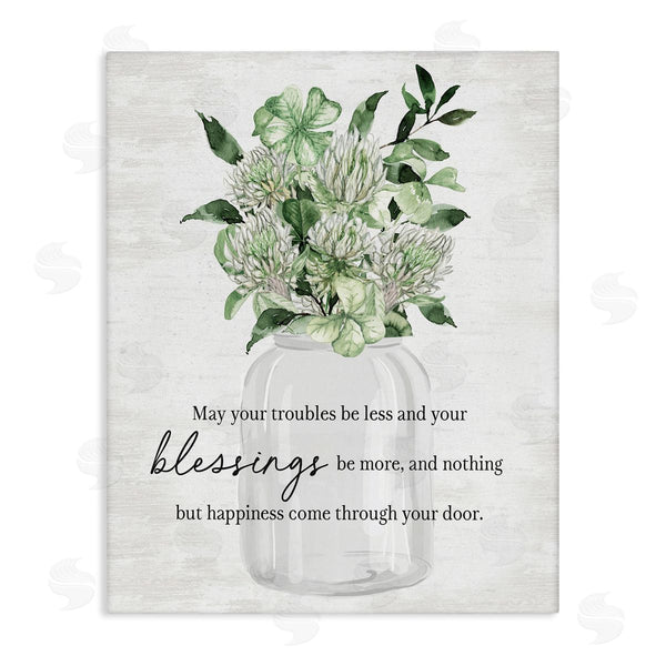 stupell industries Lettered and Lined | Lucky Clover Blessing