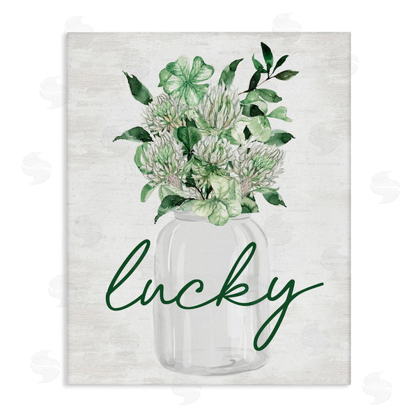 stupell industries Lettered and Lined | Lucky Spring Botanicals