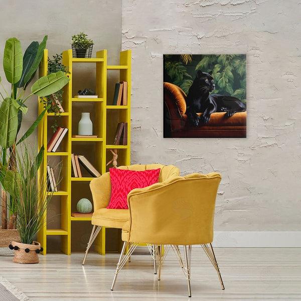 Stupell Industries Lettered And Lined | Majestic Panther On Chaise Wall Art