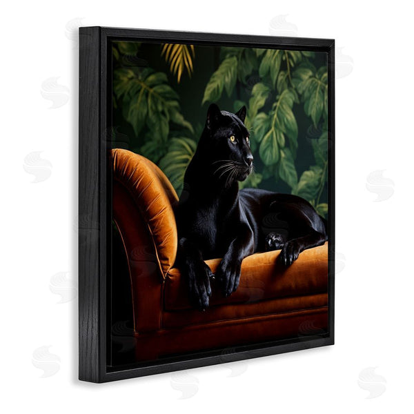Stupell Industries Lettered And Lined | Majestic Panther On Chaise Wall Art