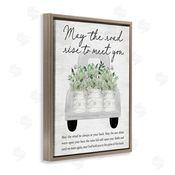 Stupell Industries Lettered And Lined | May Road Rise To Meet You