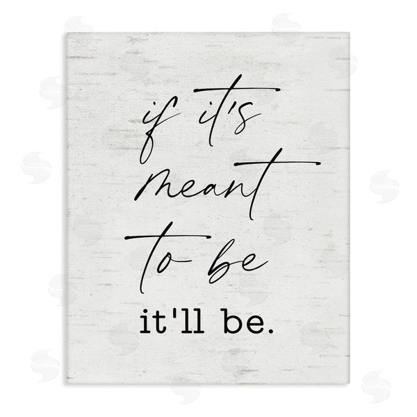 stupell industries Lettered and Lined | Meant To Be Motivational Quote Charming Script Wall Art