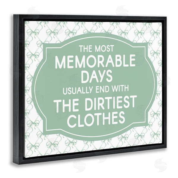 Stupell Industries Lettered And Lined | Memorable Days Laundry Phrase