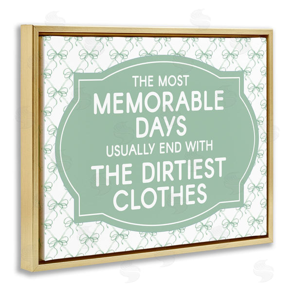 Stupell Industries Lettered And Lined | Memorable Days Laundry Phrase