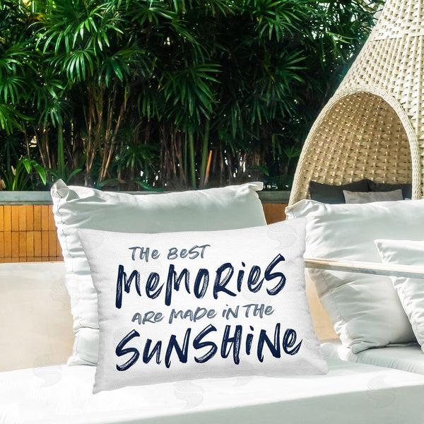 Stupell Industries Lettered And Lined | Memories Made In Sunshine Printed Throw Pillow
