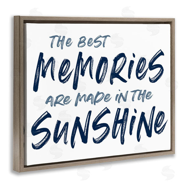 Stupell Industries Lettered And Lined | Memories Made In Sunshine Wall Art