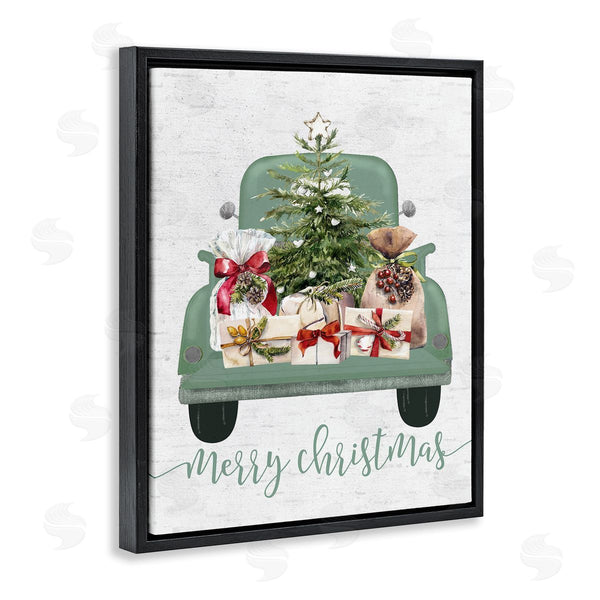 Stupell Industries Lettered And Lined | Merry Christmas Truck