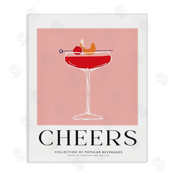 stupell industries Lettered and Lined | Minimal Cheers Cocktail