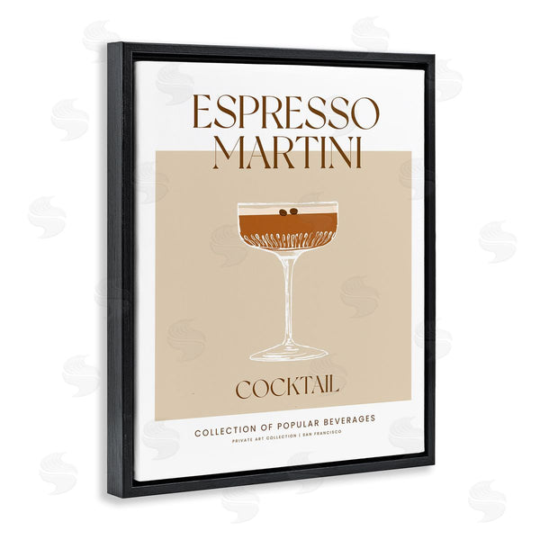 Stupell Industries Lettered And Lined | Minimal Espresso Martini