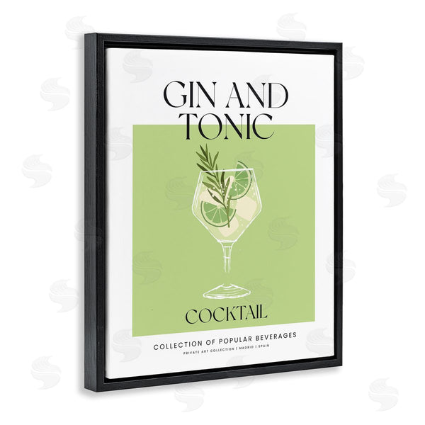 Stupell Industries Lettered And Lined | Minimal Gin And Tonic